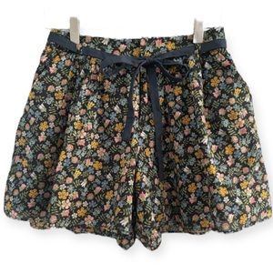❤️SOLD❤️ 𝅺Anthro Earth M&E • floral cotton shorts